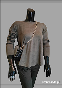 Greenish Grey Bell Top
