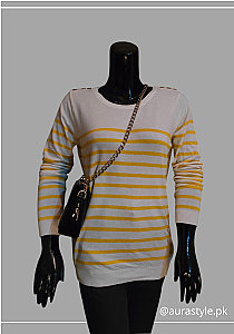 Yellow Striped Sweater